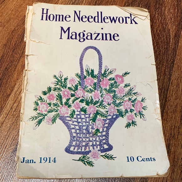 Vintage Office Vintage Jan 914 Home Needlepoint Magazine 45 Pages